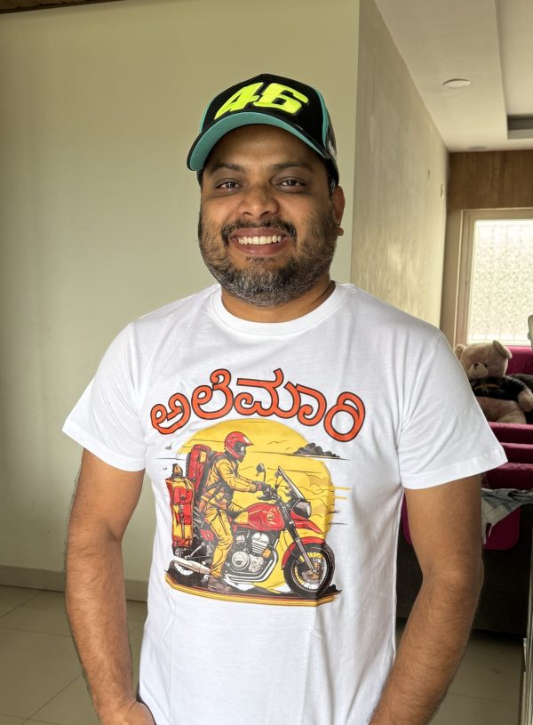 Alemari Kannada Motorcycling T-Shirt - Image 6